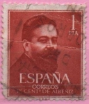 Stamps Spain -  I Centenario dl nacimiento d´Issac Albeniz