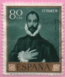 Stamps Spain -  El Caballero d´l´mano en el pecho