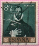 Stamps Spain -  El Caballero d´l´mano en el pecho