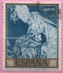 Stamps Spain -  El Entierro dl Conde Orgaz