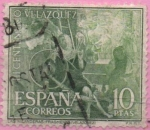 Stamps Spain -  III centenario d´l´muerte d Velazquez 