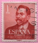 Stamps Spain -  I centenario dl nacimiento d´Juan Vazquez d´Mella