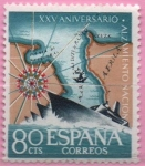 Stamps Spain -  XXV aniversario dl Alzamiento Nacional 