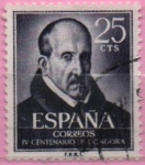 Stamps Spain -  IV centenario dl nacimiento d´Luis dl Gongora y Argote