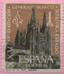 Stamps Spain -  XXV aniversario d´l´exaltacion dl General Franco a la Jefarura dl Estado