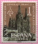 Stamps Spain -  XXV aniversario d´l´exaltacion dl General Franco a la Jefarura dl Estado