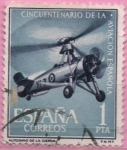 Stamps Spain -  L aniversario d´l´Aviacion Española 