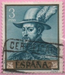 Stamps Spain -  Framento dl Jardin dl Amor