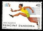 Stamps Andorra -  Juegos Olímpicos de los Angeles