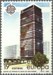 Stamps Spain -  2904 - Europa -Artes modernas - Arquitectura - Edificio del banco de Bilbao (Centro Azca Madrid)