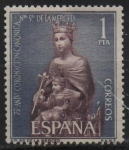 Stamps Spain -  LXXV aniversario d´l´coronacion d´Ntra. Sra, d´l´Merced 