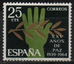 Sellos de Europa - Espa�a -  XXV años d´Paz Española 