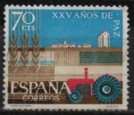 Stamps Spain -  XXV años d´Paz Española 