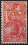 Stamps Spain -  Dia Mudial del Sello 1964