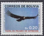 Sellos del Mundo : America : Bolivia : Fauna en Peligro de Extincion