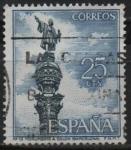 Stamps Spain -  Monumento a Colon 