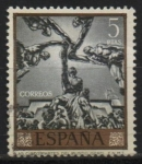 Stamps Spain -  Las Cinco partes dl Mundo