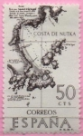 Stamps Spain -  Costa d´Nutka