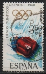 Stamps Spain -  X Juegos Olimpicos d´invierno en Grenoble 