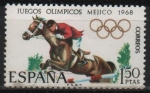 Stamps Spain -  XIX Juegos Olimpicos en Mejico 