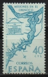 Stamps Spain -  Plano de las misiones d´Orinoco