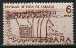 Stamps Spain -  Plano d´Santiago d´Leon Caracas