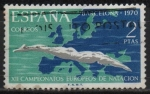 Stamps Spain -  XII Campeonatos Europeos d´natacion, Saltos y Waterpolo