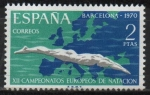 Stamps Spain -  XII Campeonatos Europeos d´natacion, Saltos y Waterpolo