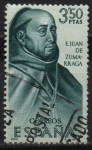 Stamps Spain -  Fray Juan d´Zumarraga