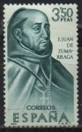 Stamps Spain -  Fray Juan d´Zumarraga