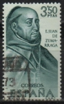 Stamps Spain -  Fray Juan d´Zumarraga