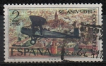 Stamps Spain -  L Cetenario dl Correo Aereo 