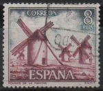 Stamps Spain -  Molinos d´la Mancha Ciudad Real