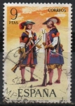 Stamps Spain -  Mosqueteros d´l´Tercios Morados Viejos 1694