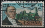 Stamps Spain -  125ª aniversario dl ferrocarril Barcelona-Mataro 