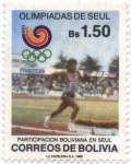 Sellos del Mundo : America : Bolivia : Olimpiadas de Seul 88