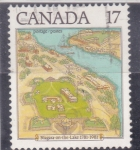 Sellos de America - Canad -  MAPA NIAGARA