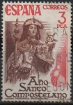 Stamps Spain -  Año Santo Compostelano 2 Virgen Peregrina 