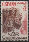 Stamps Spain -  Año Santo Compostelano 2 Virgen Peregrina 