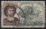 Stamps Spain -  Juan Sebastian El Cano