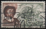 Stamps Spain -  Juan Sebastian El Cano