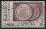 Stamps Spain -  Bimilenario d´Zaragoza Moneda d´Sesar Augusto 