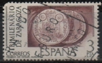 Stamps Spain -  Bimilenario d´Zaragoza Moneda d´Sesar Augusto 