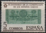 Stamps Spain -  Bicentenario d´l´Independencia d´l´Estados Unidos 