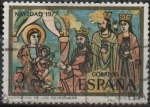 Stamps Spain -  Navidad 1977 Adoracion d´l´Reyes