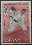 Stamps Spain -  X Campeonato dl Mundial d´Judo