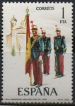 Stamps Spain -  Abanderado d´Infanteria Regimiento Inmemorial dl Rey