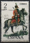 Stamps Spain -  Teniente Coronel d´Husares d´Pavia