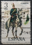 Stamps Spain -  Teniente d´Artilleria rodada