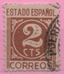 Stamps Spain -  Cifras